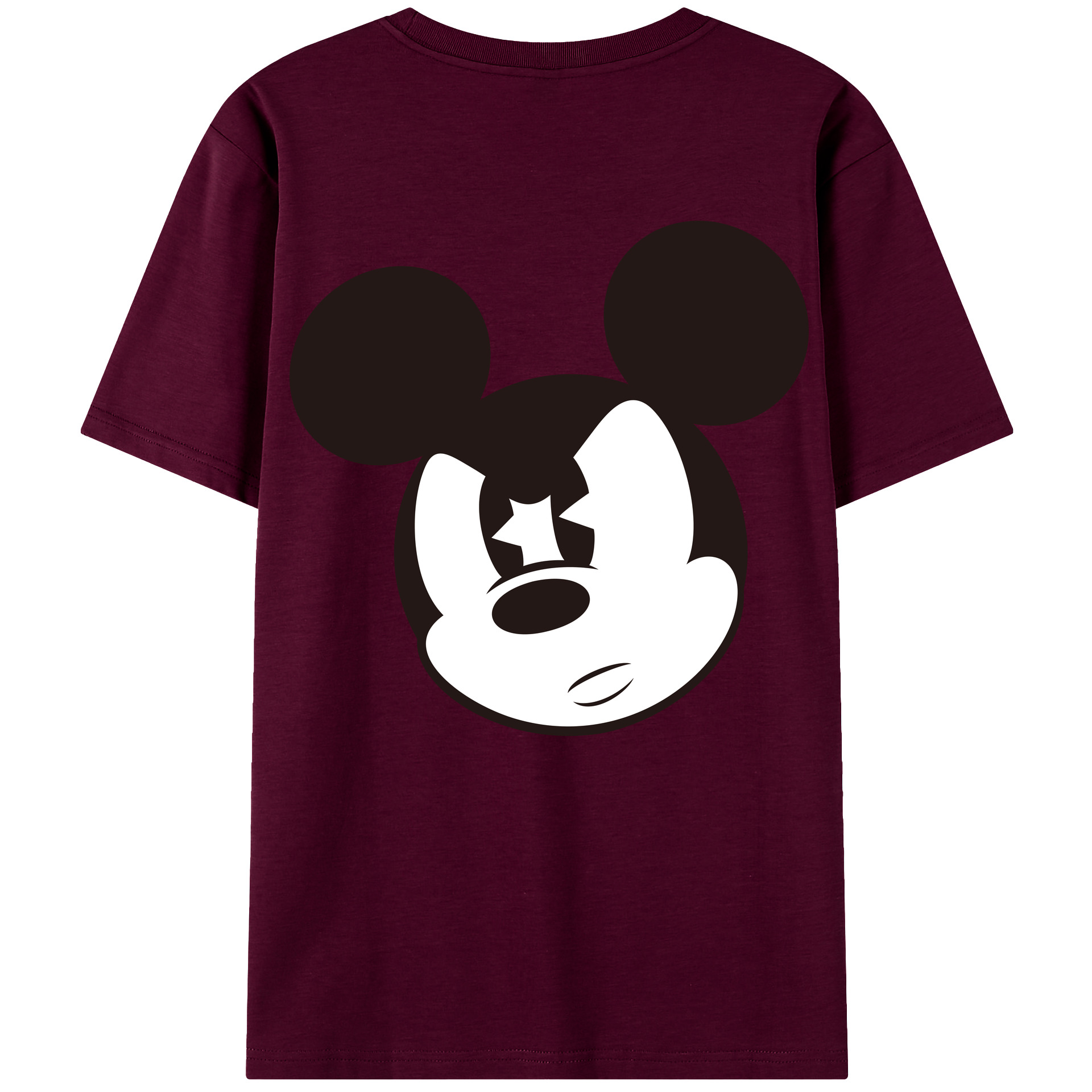 （画像用） ミッキーマウス Mickey Mouse レディース半袖Tシャツ(バックプリント)